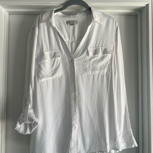 Women's White Button Down Shirt